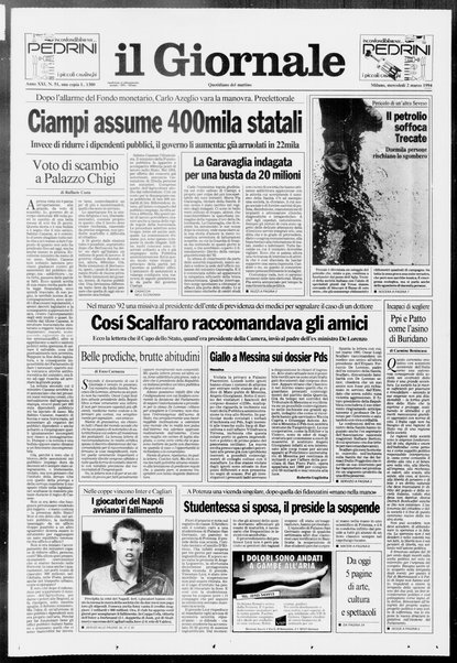 Il giornale : quotidiano del mattino